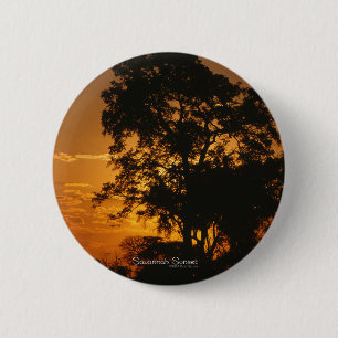 Badge Rond 5 Cm Coucher de soleil de Savannah