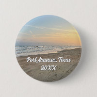 Coucher de soleil sur la plage de Port Aransas Tex