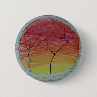 Badge Rond 5 Cm coucher de soleil sur votre chemise.