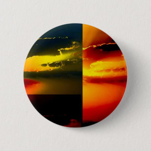 Badge Rond 5 Cm Coucher du soleil d'art de bruit