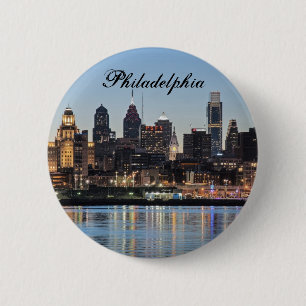 Badge Rond 5 Cm Coucher du soleil de Philly