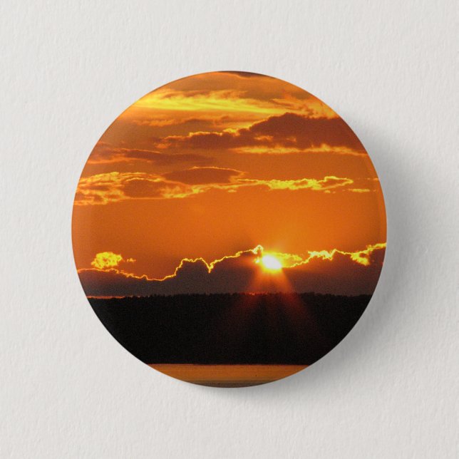 Badge Rond 5 Cm Coucher du soleil magnifique (Devant)