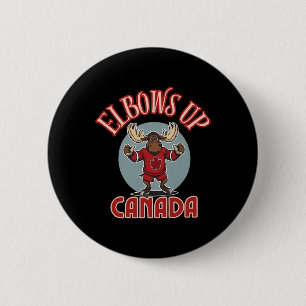 Badge Rond 5 Cm Coudes en l'air Canada Orignal défiant Canada Mail
