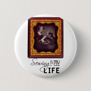Badge Rond 5 Cm Coudre Est Ma Vie