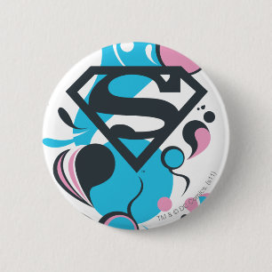 Badge Rond 5 Cm Couleur bleu éclat