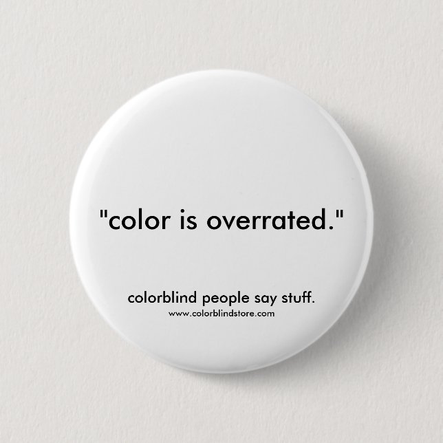 Badge Rond 5 Cm couleur daltonienne surestimée (Devant)