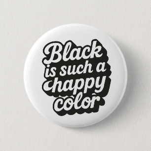 Badge Rond 5 Cm Couleur noire