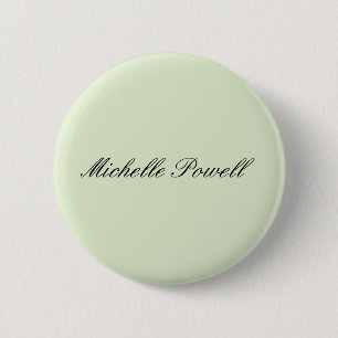 Badge Rond 5 Cm Couleur Pastel Clair Moderne Script Tendance