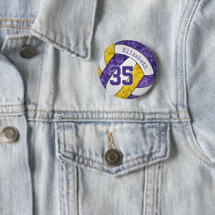 Badge Rond 5 Cm couleurs de l'équipe de volley-ball des filles en 