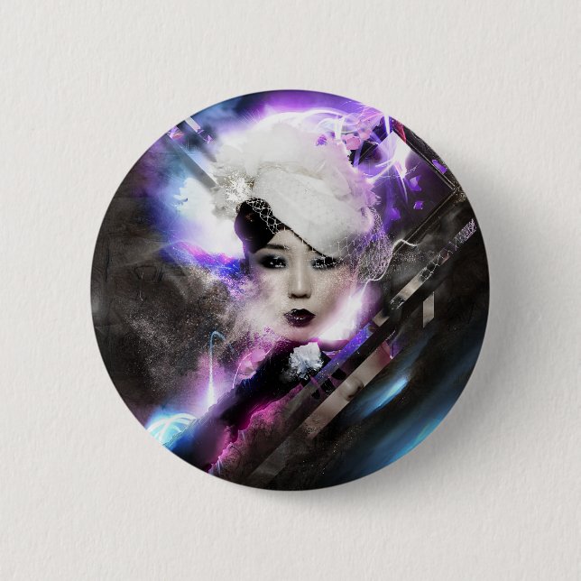 Badge Rond 5 Cm Couleurs de mode - insigne (Devant)