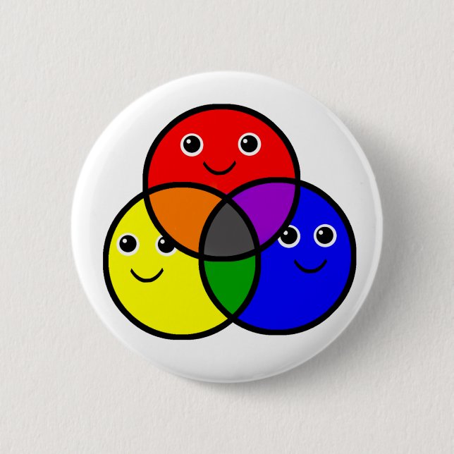 Badge Rond 5 Cm Couleurs principales (Devant)