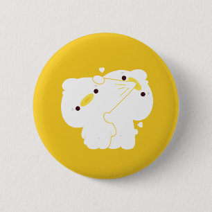 Badge Rond 5 Cm Couple de canard