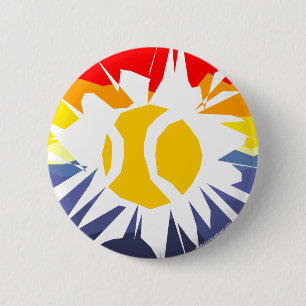 Badge Rond 5 Cm Coupure de tennis