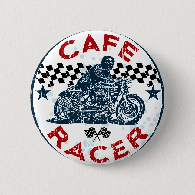 Badge Rond 5 Cm Coureur de café (Devant)