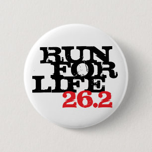 Badge Rond 5 Cm Courez pendant la vie 26,2