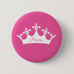 Badge Rond 5 Cm Couronne de la princesse