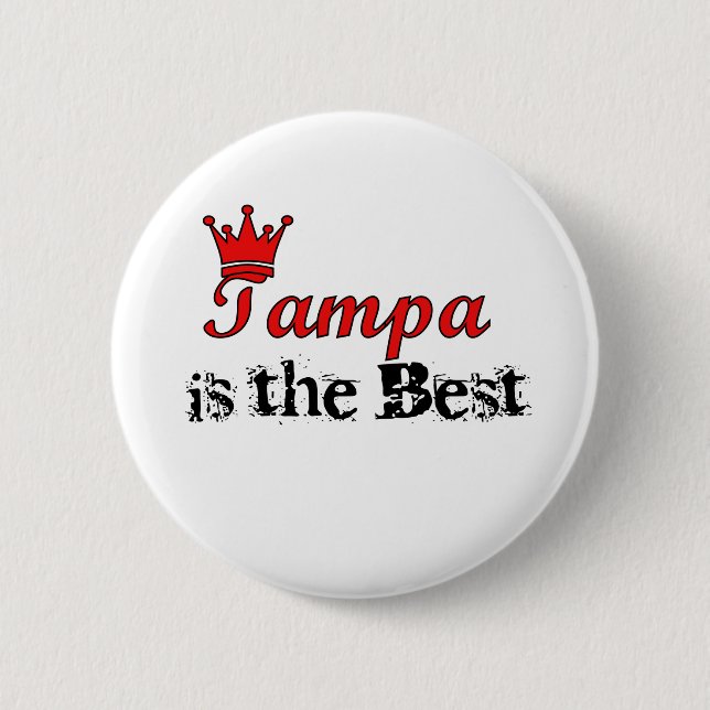 Badge Rond 5 Cm Couronne Tampa (Devant)