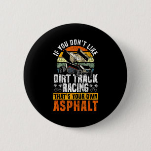 Badge Rond 5 Cm Course de Dirt Track Vintage Rétro Voiture de Spri