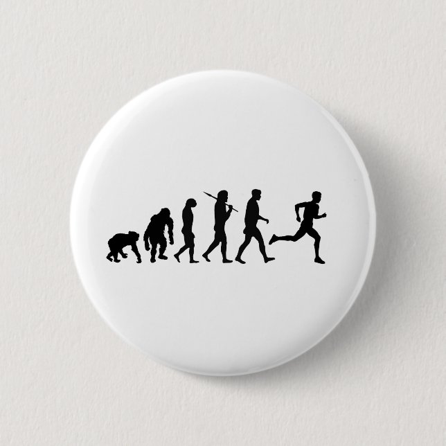 Badge Rond 5 Cm Course et marathon courants d'athlétisme de (Devant)