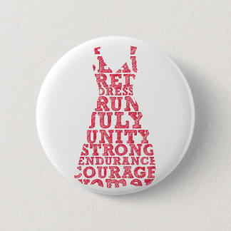 Badge Rond 5 Cm Course rouge de robe
