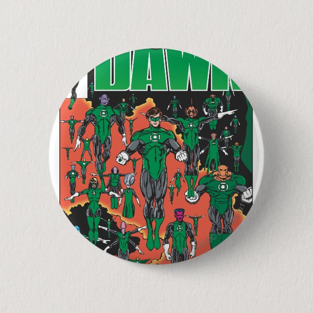 Badge Rond 5 Cm Couverture verte d'aube (Devant)