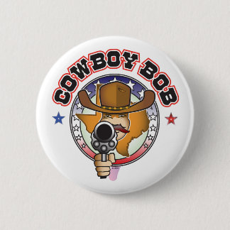 BADGE ROND 5 CM COWBOY BOB