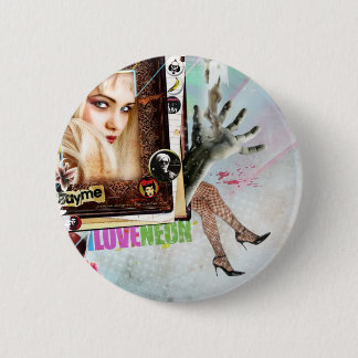 Badge Rond 5 Cm Cowboy urbain - neon1 - bouton