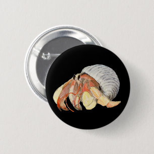 Badge Rond 5 Cm Crabe hermite