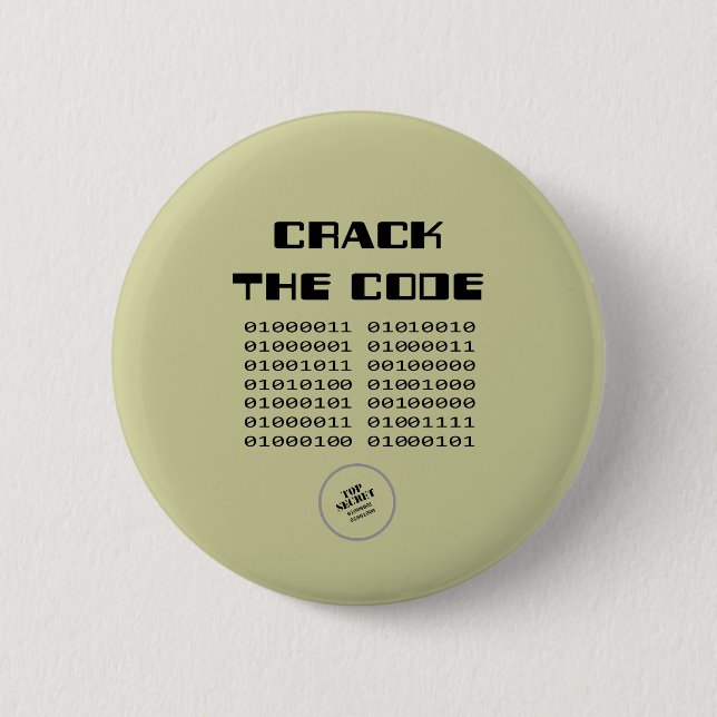 Badge Rond 5 Cm Crack le code AH2009 (Devant)