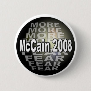 BADGE ROND 5 CM CRAINTE DE MCCAIN