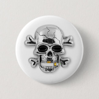 Badge Rond 5 Cm crâne