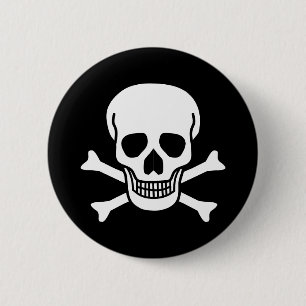 Badge Rond 5 Cm Crâne