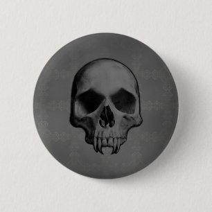 Badge Rond 5 Cm Crâne de mal de Halloween