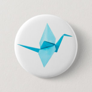 Badge Rond 5 Cm Crane Origami