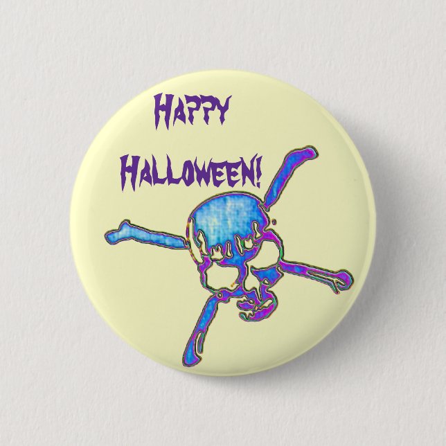 Badge Rond 5 Cm Crânes 6 (Devant)