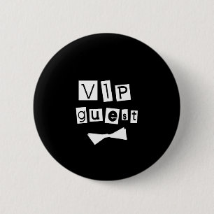Badge Rond 5 Cm Cravate d'arc d'invité de VIP