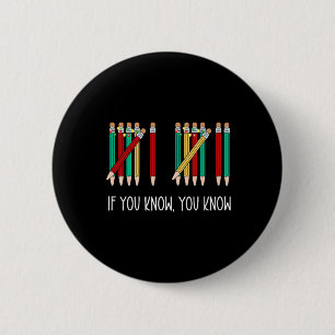 Badge Rond 5 Cm Crayon Drôle Si Vous Savez Vous Savez 6 7 Livre de