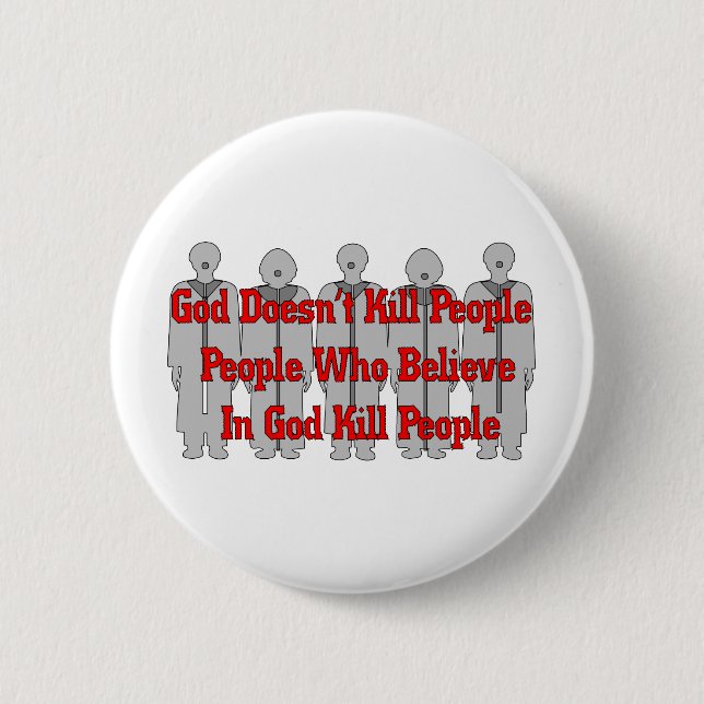 Badge Rond 5 Cm Crazies religieux (Devant)
