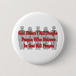 Badge Rond 5 Cm Crazies religieux