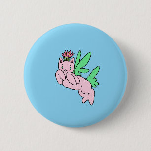 Badge Rond 5 Cm Créature Fantastique Volante