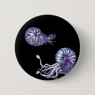 Badge Rond 5 Cm Créatures de la mer profonde cosmique