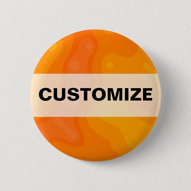 Badge Rond 5 Cm Crème orange (Devant)