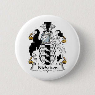 Badge Rond 5 Cm Crest de la famille Nicholson
