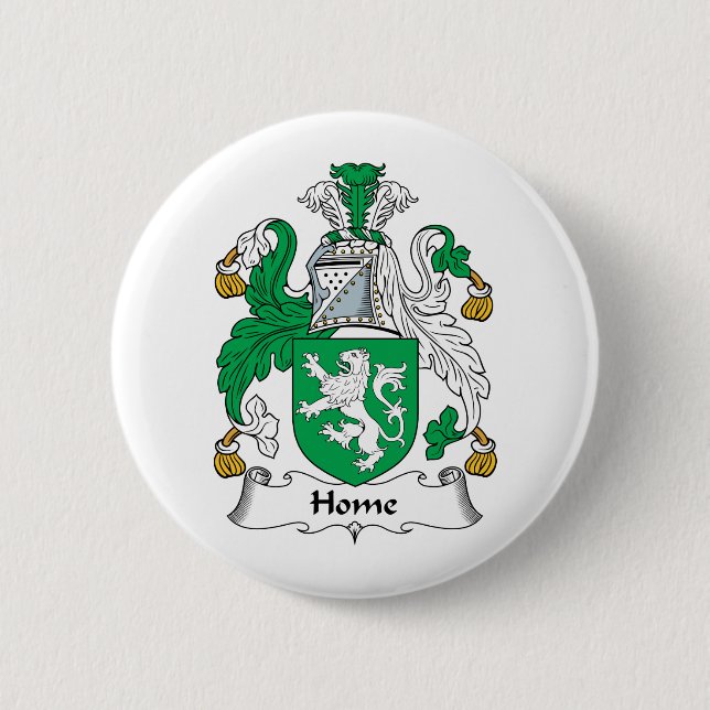 Badge Rond 5 Cm Crête à la maison de famille (Devant)