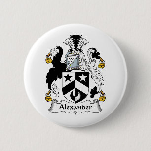 Badge Rond 5 Cm Crête de famille d'Alexandre