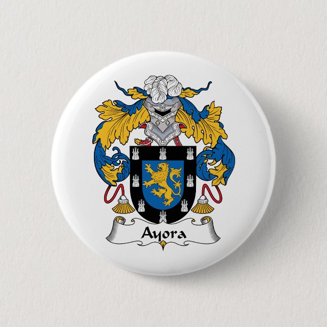 Badge Rond 5 Cm Crête de famille d'Ayora (Devant)