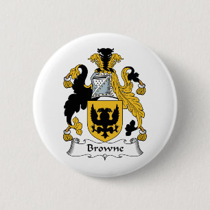 Badge Rond 5 Cm Crête de famille de Browne