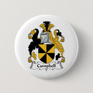 Badge Rond 5 Cm Crête de famille de Campbell