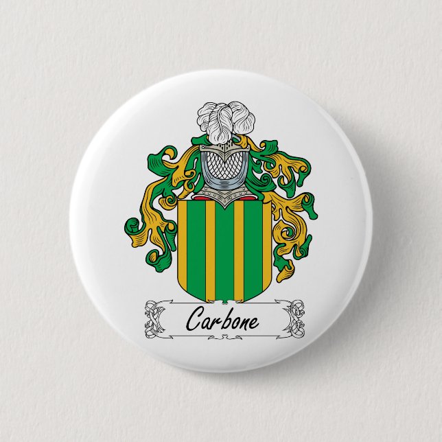 Badge Rond 5 Cm Crête de famille de Carbone (Devant)