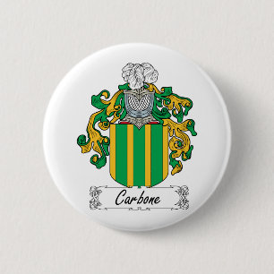 Badge Rond 5 Cm Crête de famille de Carbone